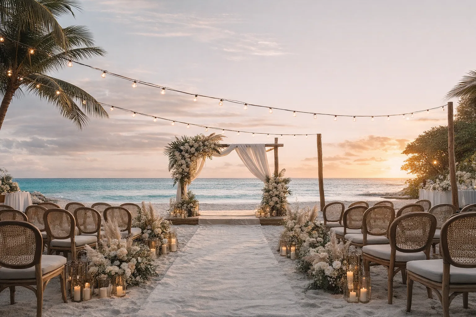 Locación de playa para eventos en Cancún y Riviera Maya